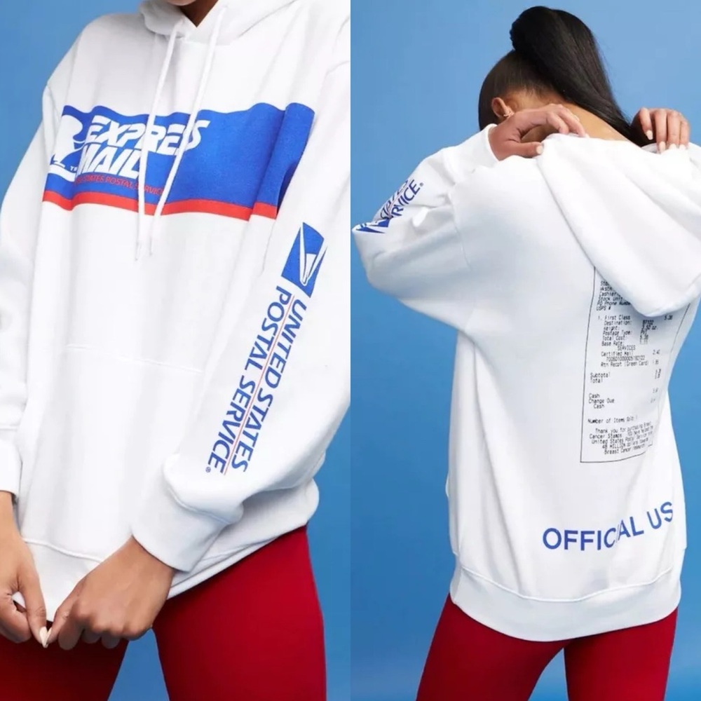Forever 21 USPS Mail Hoodie Sweatshirt Men’s Small